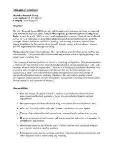 Managing Consultant – Berkeley Research Group - hfma