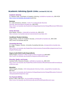 Academic Advising Quick Links (revised 8/10/14)
