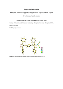 Synthesis and crystal structures of a molecular rectangular and a