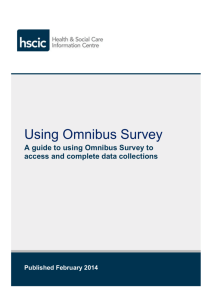 Omnibus Survey 6.5 User Guidance