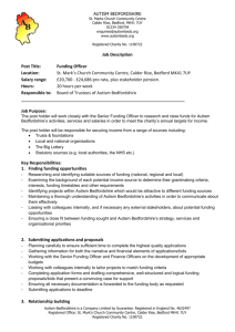 Funding Officer Job Description and Person Specification