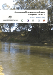 Commonwealth environmental water use options 2014*15: Namoi