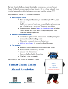 Why should you join the Tarrant County College Alumni Association?