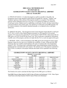 DBE Goal 2015-2017 - Georgetown Scott County Regional Airport