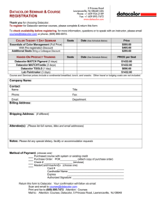 Registration form - Datacolor Industrial