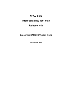Release 3.4 Interoperability Test Plan