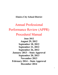 Appendix I APPR Appeals Form - Elmira City School District