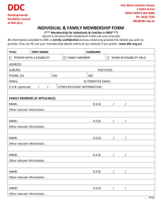 individual & family membership form