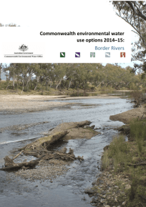 Commonwealth environmental water use options 2014*15: Border