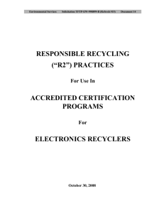 14. R2 Certification Information