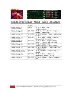 ANSWERS--Cardiovascular Mini Case Studies 2011