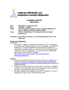 Minutes/Summary - UCLA Integrated Substance Abuse Programs