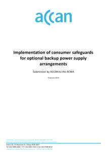 ACCAN submission on NBN battery backup804.14 KB