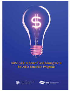 NRS Guide to Smart Fiscal Management for Adult Education Programs