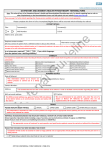 outpatient physiotherapy referral form
