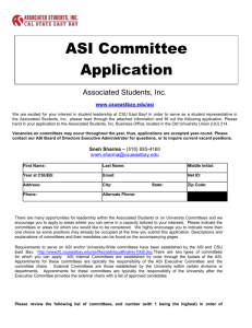 Committee Application - California State University, East Bay