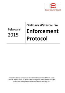ECC Enforcement Protocol Watercourses