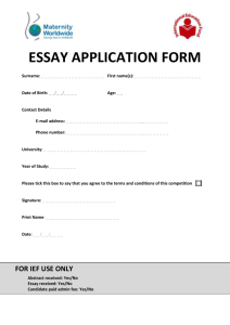 Application form and guidance