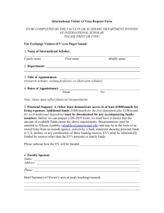 International Scholar Request Form