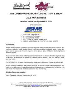 2015 Open Photography Competition - Allied Arts Council of Spruce