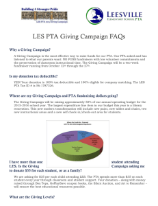 Why a Giving Campaign?