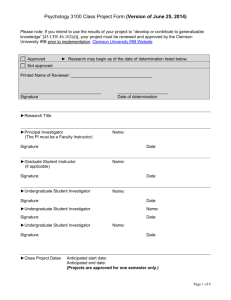 3100 Research Project Application Form