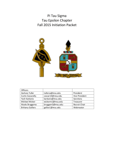 Fall 2015 Initiation Info Packet