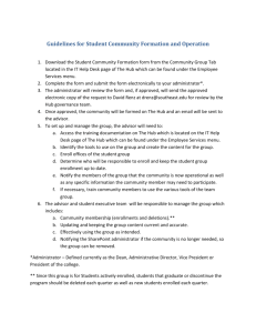 Student Community Group Guidelines and Request Form