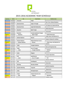 2015-2016 ACADEMIC YEAR SCHEDULE Section Date IQ