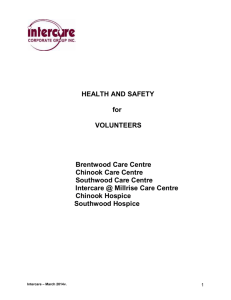 Health and Safety for Volunteers