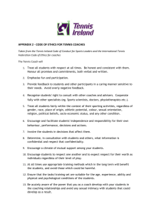Appendix 2 - Code of Ethics for Coaches