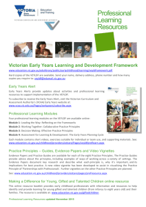 VEYLDF Resources - Department of Education and Early Childhood