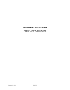 engineering specification fiberplate ® floor plate