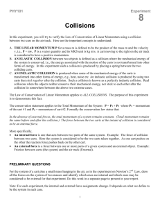 Lab 9: Types of collisions