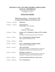 2015 PVCA tentative conference agenda