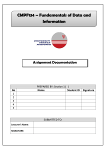 CMPF134 Assignment Documentation Template