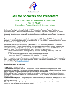 Call for Speakers and Presenters