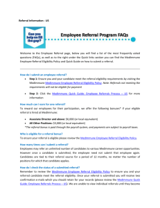 MedImmune Employee referral program FAQs