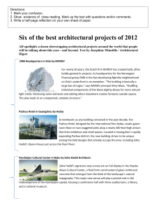 Six of the best architectural projects of 2012