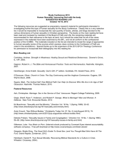 Reading list document - Study Conference