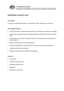 strategic plan 2013*2017 - Department of the Environment
