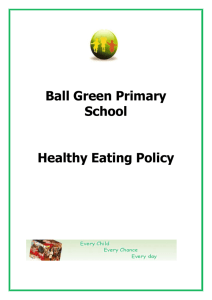 Food Healthy Eating Policy