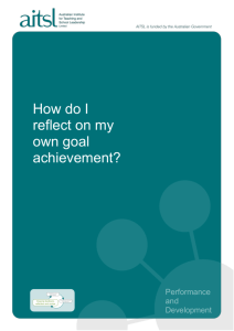 How do I reflect on my own goal achievement?