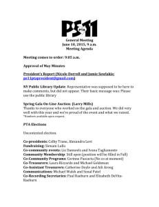 PTA General Meeting Minutes June 10, 2015