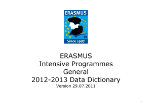 erasmus study period data dictionary 2005/2006 * v4