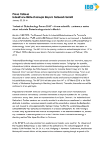 Press release EN in word-format - Industrielle Biotechnologie