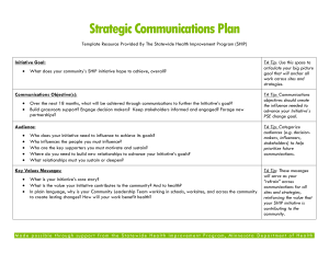 Strategic Communications Plan Template Resource Provided By