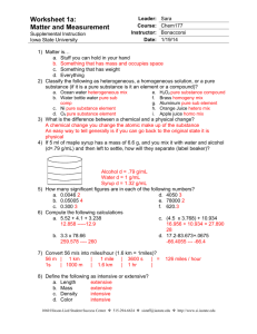 Worksheet 1a answers - Iowa State University
