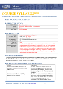 course syllabus ©2015