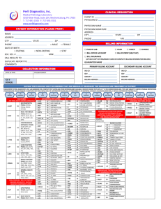 Clinical Test Requisition Form ( format)